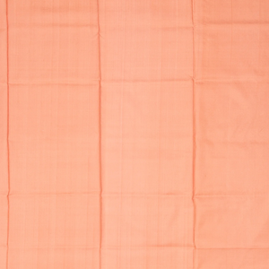 Peach Handloom Uppada Silk Saree With Floral Zari Buttas