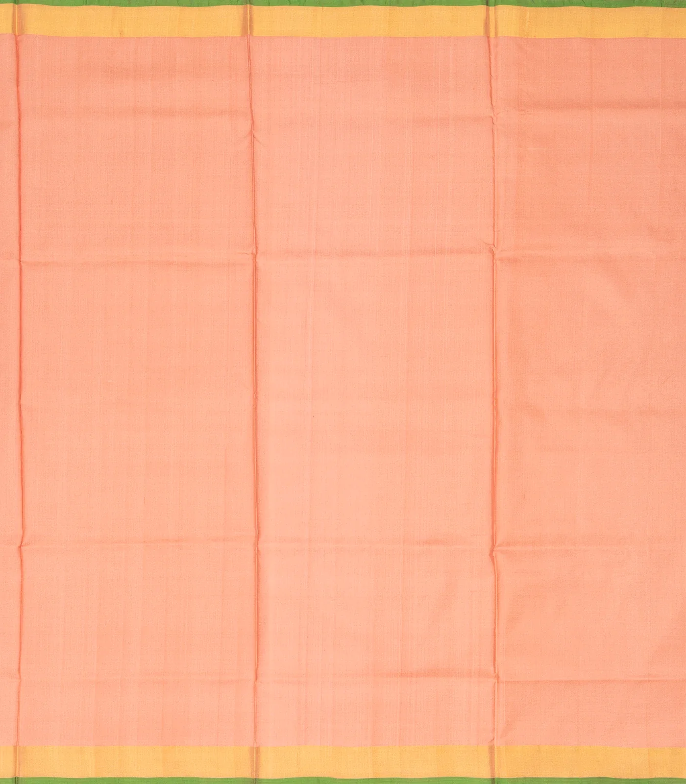 Peach Handloom Uppada Silk Saree With Floral Zari Buttas