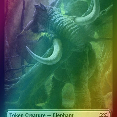 Angel Token (03) // Elephant Token (14) [Double Masters Tokens] [Foil]