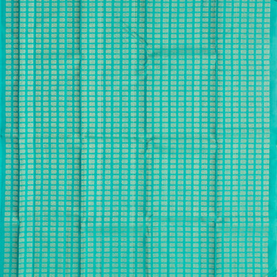 Light Peach Handloom Kanchipuram Silk Saree With Ikat Floral Buttas