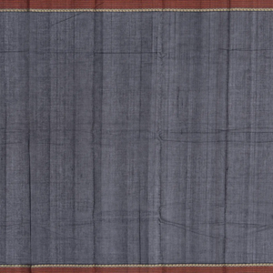 Midnight Blue Handloom Kanchi Cotton Saree With Annam Buttas