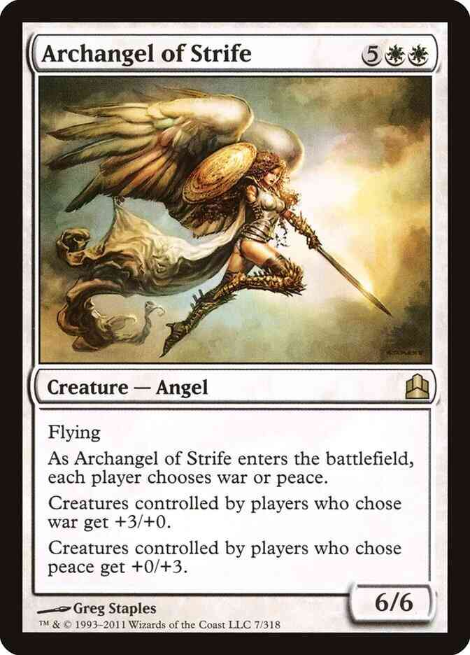 Archangel of Strife [7] [Commander 2011] [Non-Foil]