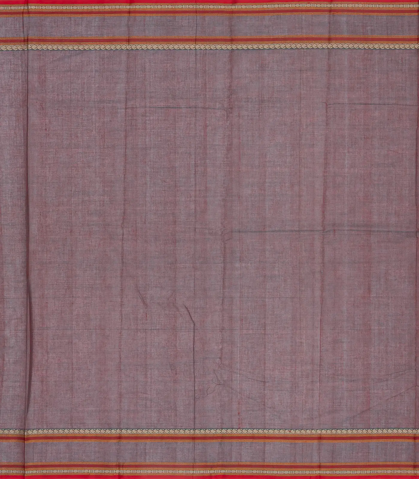 Lilac Handloom Kanchi Cotton Saree With Annam Buttas