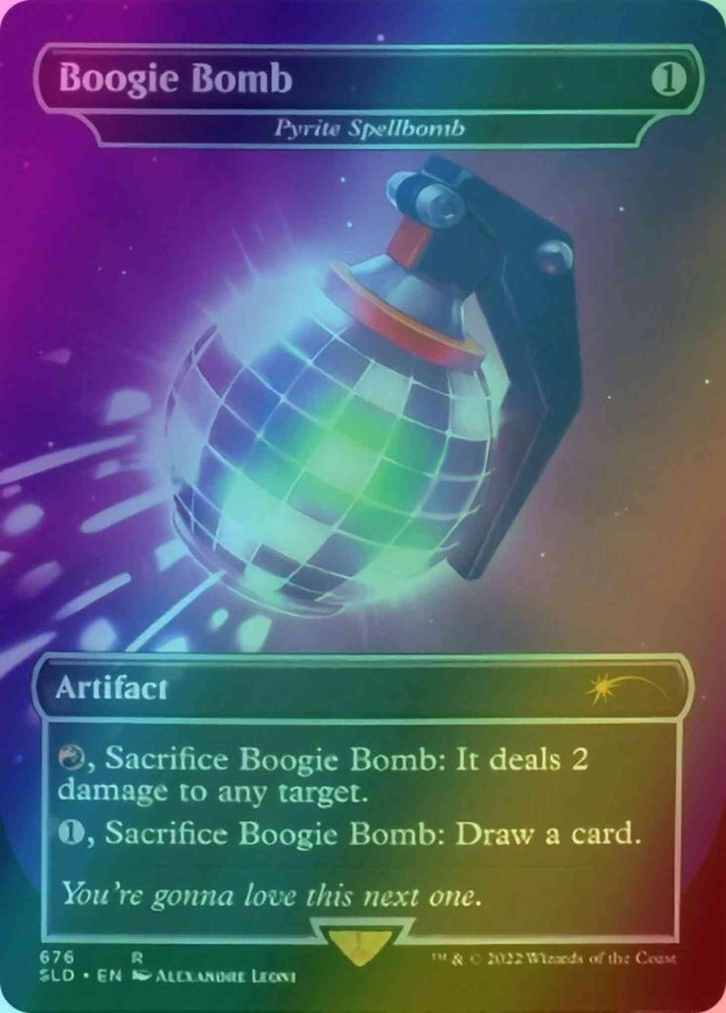 Boogie Bomb - Pyrite Spellbomb [0676] [Borderless] [Fortnite] [Secret Lair Drop] [Foil]