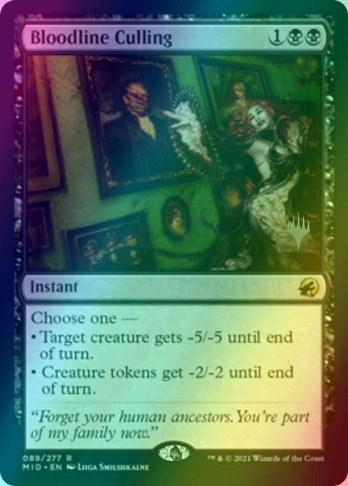 Bloodline Culling [Promo Pack] [89p] [Innistrad: Midnight Hunt Promos] [Foil]