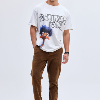 Brown Corduroy Slim Fit Trousers