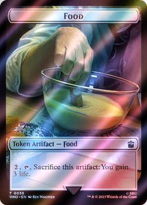 Alien Rhino Token (35) // Food Token (58) [Universes Beyond: Doctor Who: Tokens] [Surge Foil]