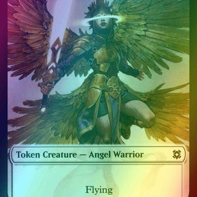 Angel Warrior Token (01) // Plant Token (08) [Zendikar Rising Tokens] [Foil]