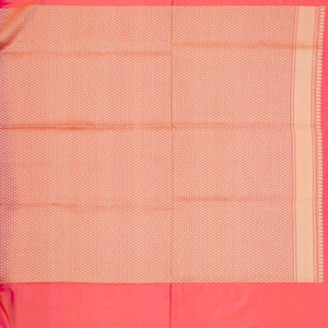 Hot Pink Handwoven Banarasi Silk Saree With Kamalam Motifs