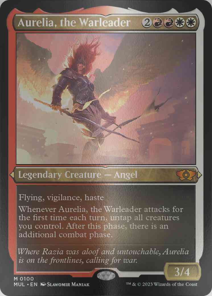 Aurelia, the Warleader [100] [Multiverse Legends] [Etched Foil]