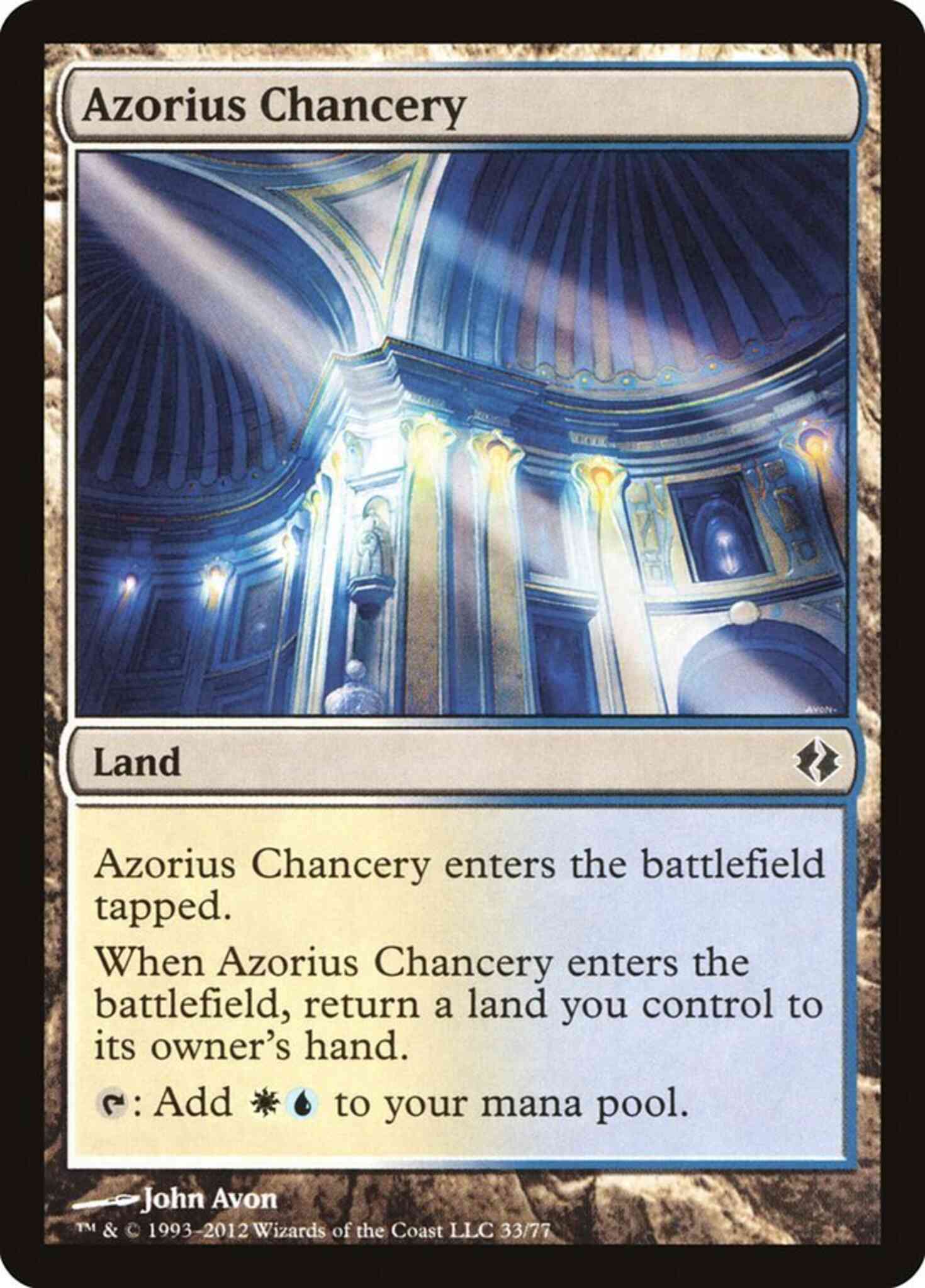 Azorius Chancery [33] [Duel Decks Venser vs Koth] [Non-Foil]