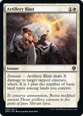 Artillery Blast [6] [Dominaria United] [Non-Foil]