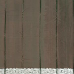 Green Handloom Kanchipuram Silk Saree With Floral Motifs