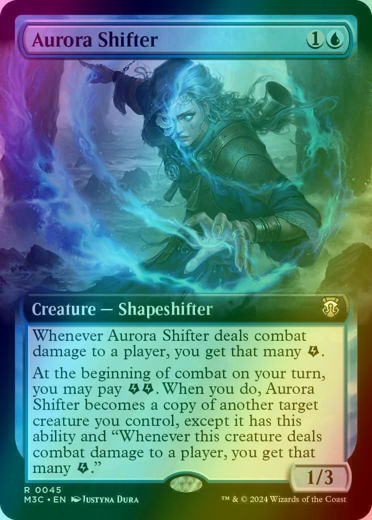 Aurora Shifter [45] [Extended Art] [Modern Horizons 3: Commander] [Ripple Foil]