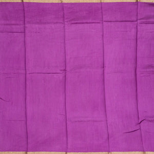 Lavender Handloom Silk Saree With Digital Printed Floral Motifs