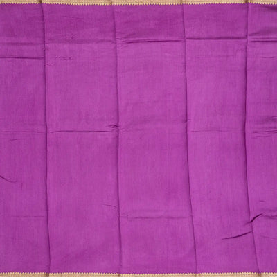 Lavender Handloom Silk Saree With Digital Printed Floral Motifs
