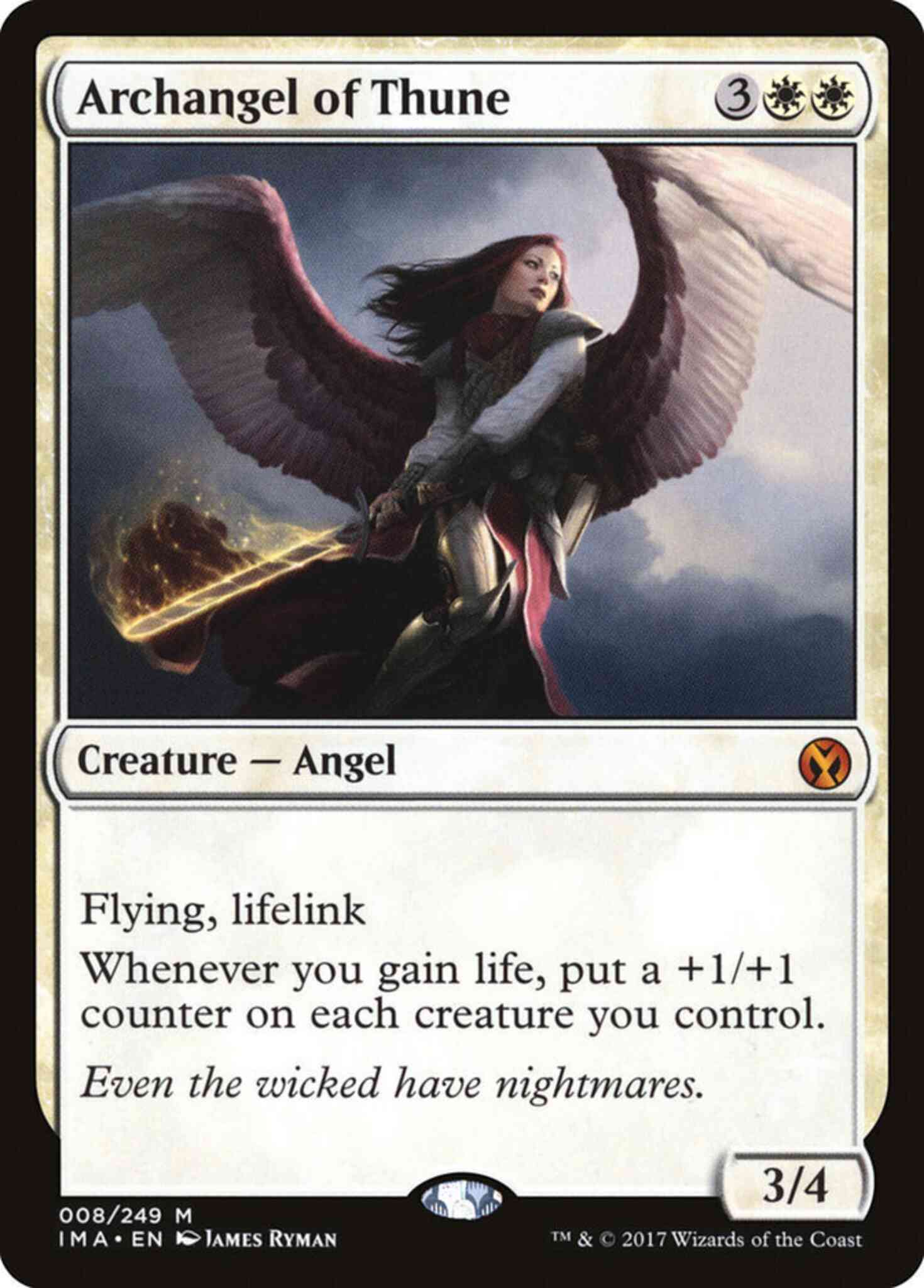 Archangel of Thune [8] [Iconic Masters] [Non-Foil]