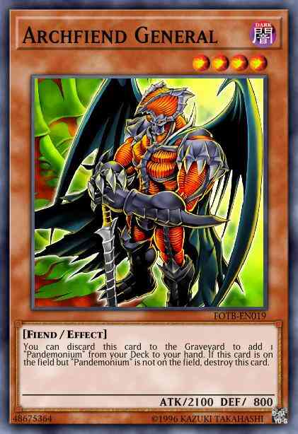 Archfiend General - FOTB-EN019 - Rare - Unlimited