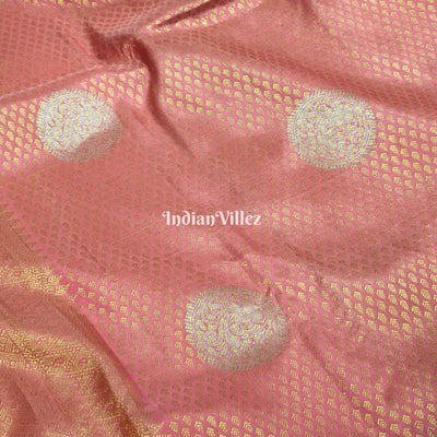 Pink Kanjivaram Silk Saree