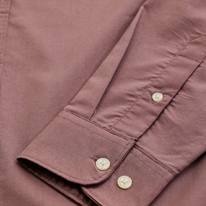 Mauve Solid Oxford Shirt