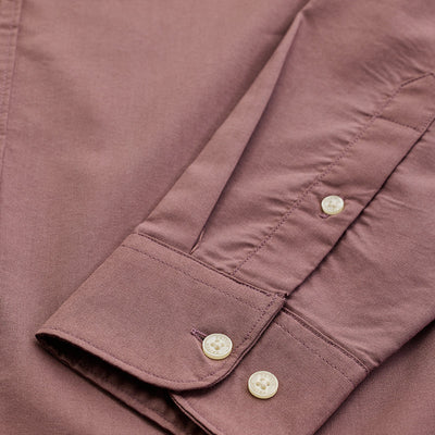 Mauve Solid Oxford Shirt