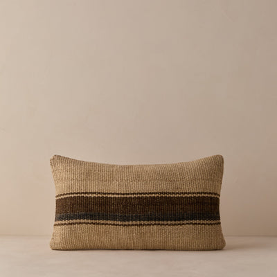 Vintage Lumbar Pillow No. 337, 12" x 20"