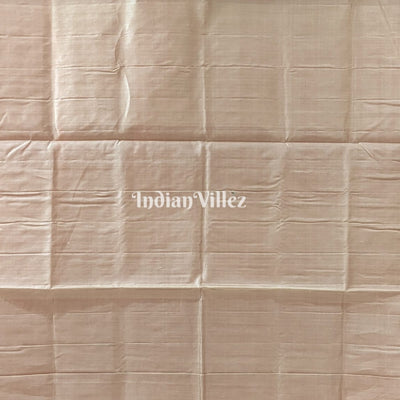 Bronze Pastel & Red Laxmi Pada & Lotus Motif Bomkai Saree