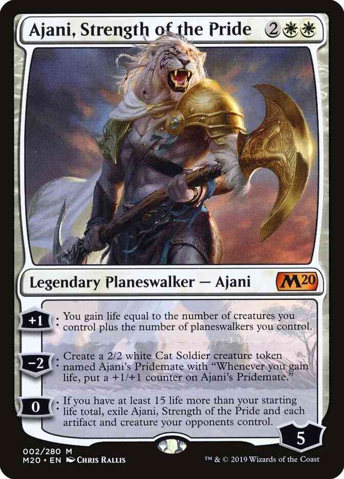 Ajani, Strength of the Pride [Core Set 2020] [Non-Foil]