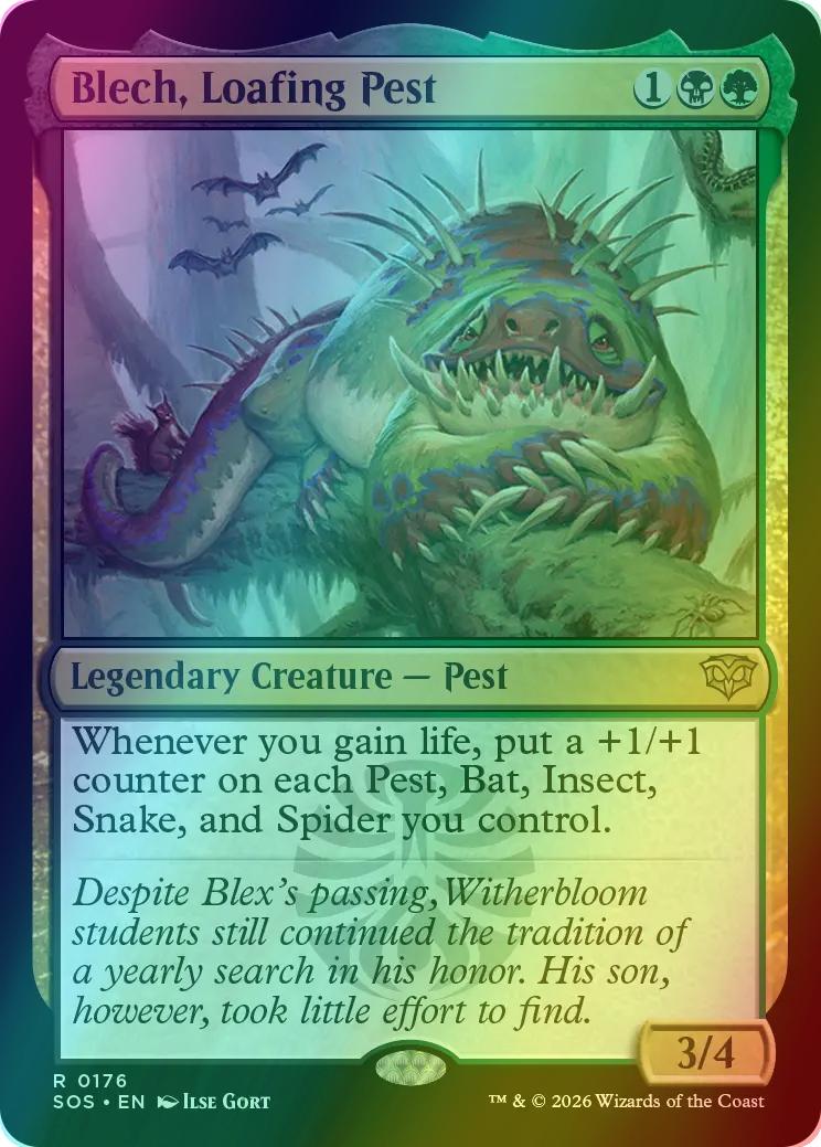 Blech, Loafing Pest [176] [Secrets of Strixhaven] [Foil]