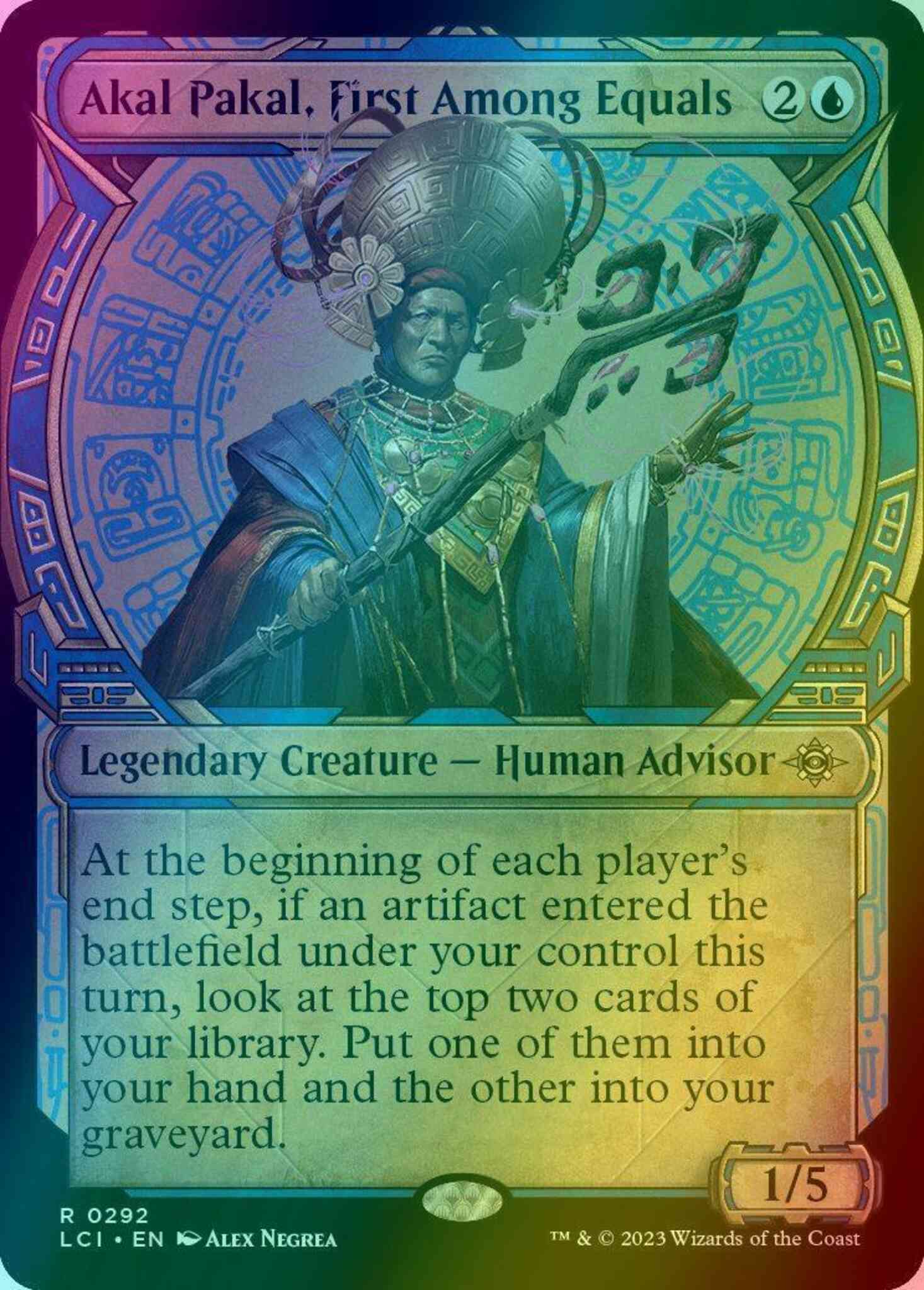 Akal Pakal, First Among Equals [292] [Legends of Ixalan Showcase] [The Lost Caverns of Ixalan] [Foil]