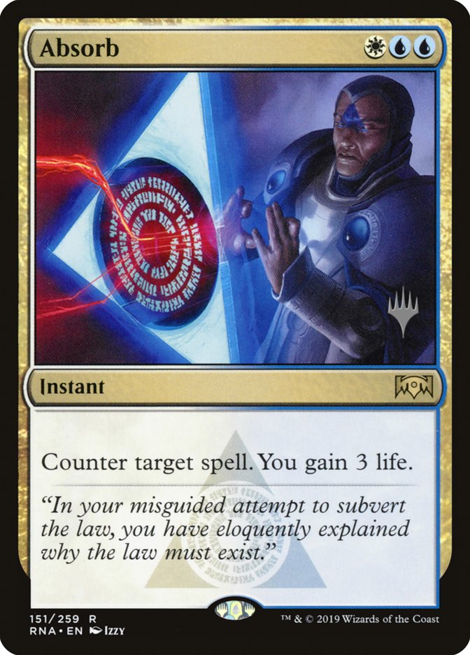 Absorb [151p] [Promo Pack] [Ravnica Allegiance Promos] [Foil]