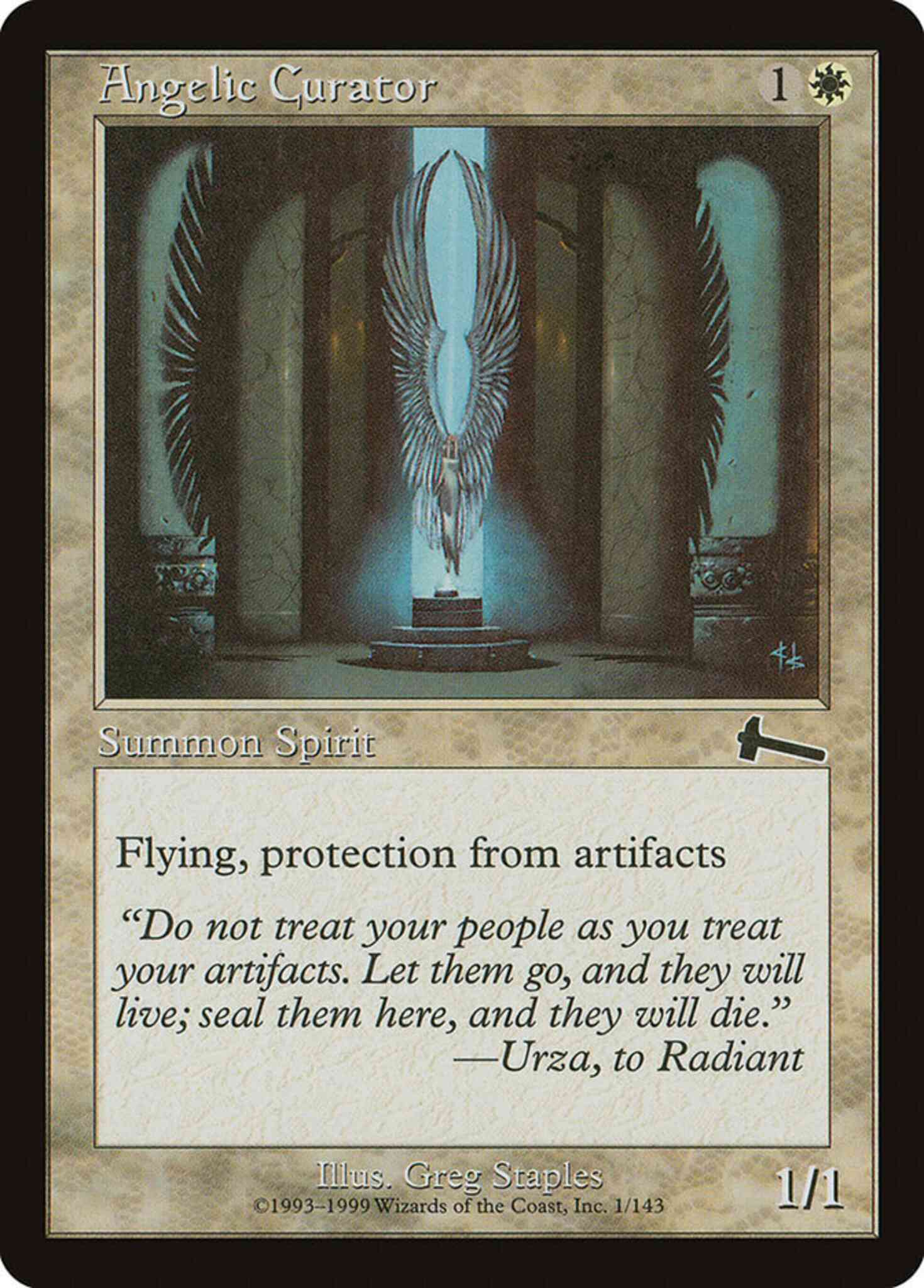 Angelic Curator [1] [Urza's Legacy] [Non-Foil]