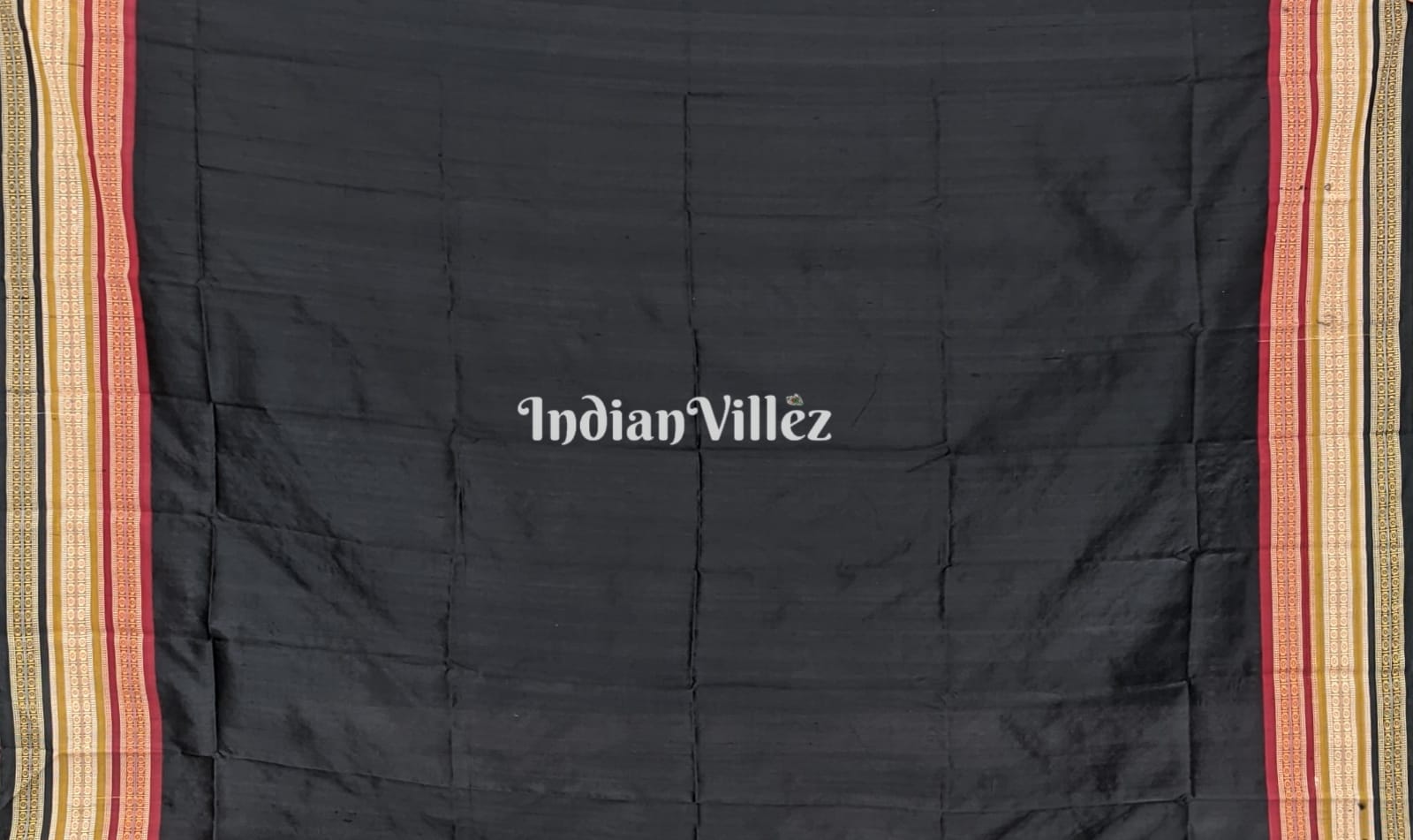 Black Kathiphera Odisha Ikat Khandua Silk Saree