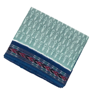 Shadow Green Orissa Cotton Saree With Tie & Dye Motifs