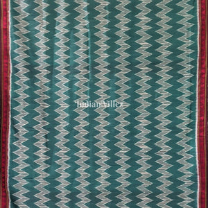 Dynasty Green Designer Contemporary Silk Saree with Dongria Border