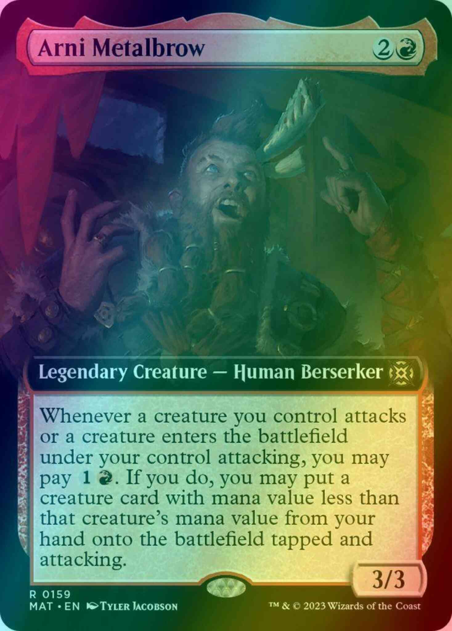 Arni Metalbrow [159] [Extended Art] [March of the Machine: The Aftermath] [Foil]
