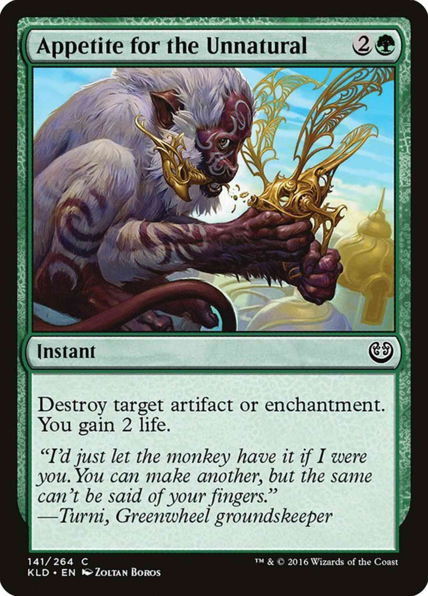 Appetite for the Unnatural [141] [Kaladesh] [Non-Foil]