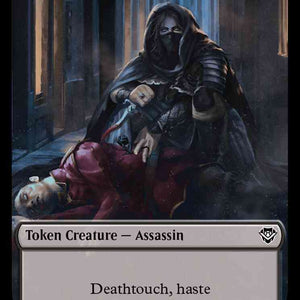 Assassin Token (07) // Food Token (25) [Outlaws of Thunder Junction: Commander: Tokens] [Non-Foil]