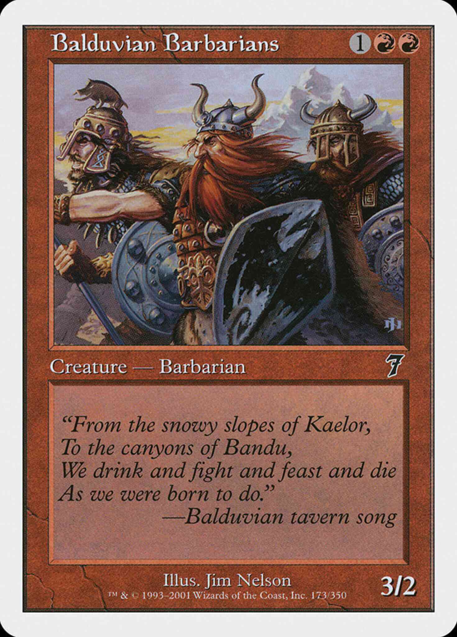 Balduvian Barbarians [173] [Seventh Edition] [Non-Foil]