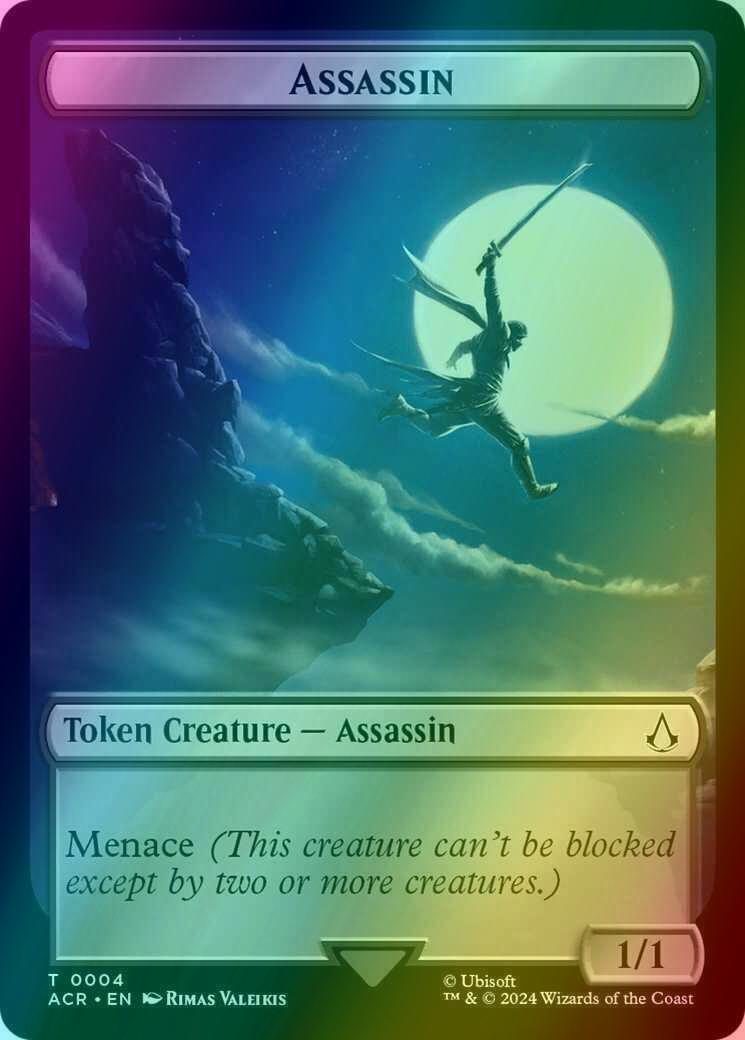 Assassin Token (04) // Copy Token (01) [Assassin's Creed: Tokens] [Foil]