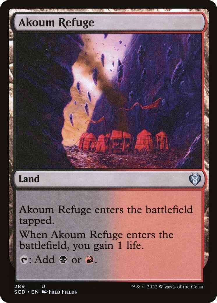 Akoum Refuge [289] [Starter Commander Decks] [Non-Foil]