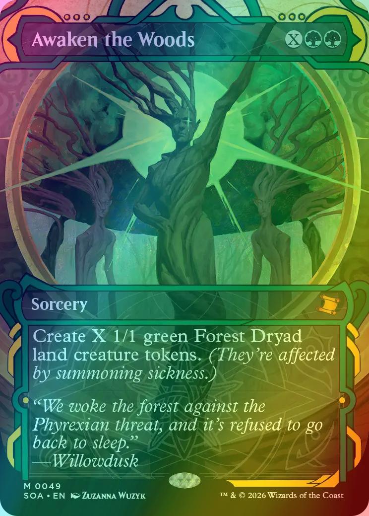 Awaken the Woods [49] [Showcase] [Secrets of Strixhaven: Mystical Archive] [Foil]