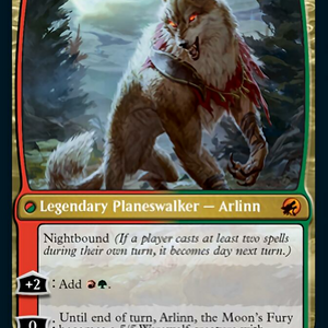 Arlinn, the Pack's Hope // Arlinn, the Moon's Fury [211] [Innistrad: Midnight Hunt] [Non-Foil]