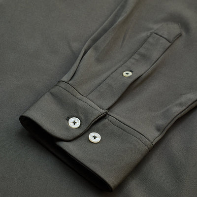 Olive Regular Fit Stretch Shirt