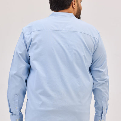 Light Blue Mandarin Shirt