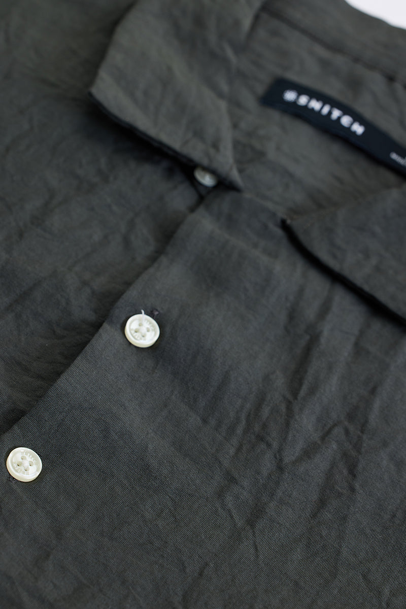 Grey Crinkle Shirt