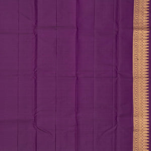 Magenta Handloom Kanchipuram Silk Saree With Butter Fly Buttas