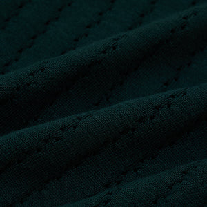 Dark Green Knitted Polo T-Shirt