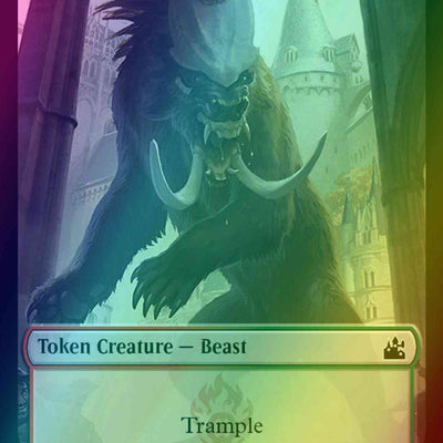 Beast Token (14) // Spirit Token (18) [Ravnica Remastered: Tokens] [Foil]