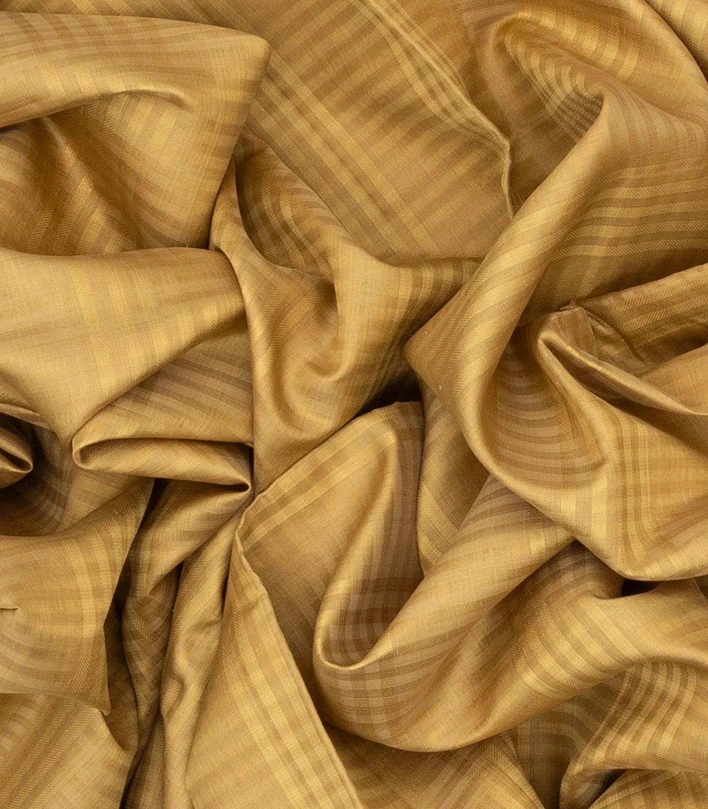 Beige Handloom Kora Silk Saree With Checks & Black Border